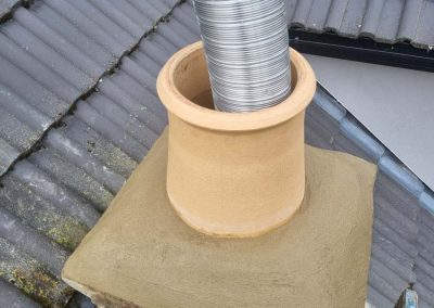 We install 316 or 904 grade stainless steel flexible liners